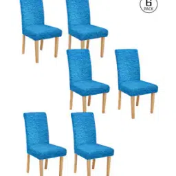 cortina eyelet curtain Pack of 6 Slip-On Chair Covers-picture-44