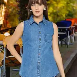 leia Women Sleeveless Regular Fit Shirt-picture-42