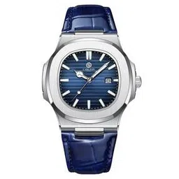 carlton london Men Jordan CLJOR-003 Analogue Blue Blue Leather Watch-picture-32