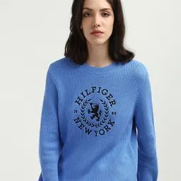 tommy hilfiger  Women Regular Fit Cotton Sweatshirt-picture-15