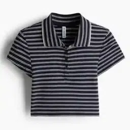 h&m Women Stripes Polo T-shirt-picture-25