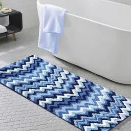 obsessions Chevrons Print Anti-Skid Bath Mat 59" x 24"-picture-35