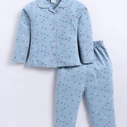 gemini Girls Printed Lounge Pants & Shirt Nightwear Set image 1