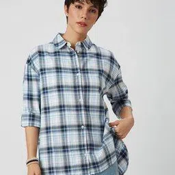 mystere paris Women Checked Oversized Fit Shirt-picture-29