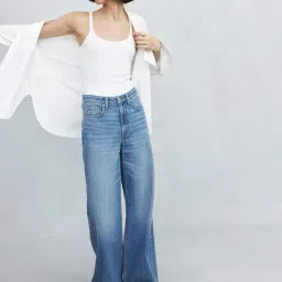 h&m Mid Rise Wide Jeans image 1