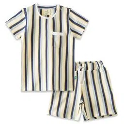juscubs Striped T-Shirt & Shorts Set-picture-36
