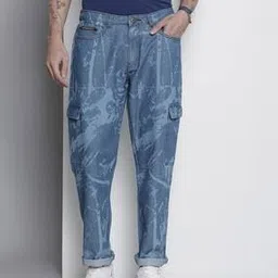 the indian garage co Washed Mid-Rise Baggy Jeans-picture-10