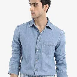 rare rabbit Men Spread Collar Regular Fit Shirt -picture-50