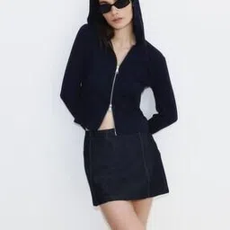 h&m Women Regular Fit Zip Front Closure Hoodie-picture-31