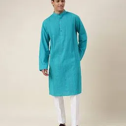 fabindia Striped Mandarin-Collar Kurta-picture-32