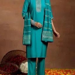 gerua by libas Floral Straight Kurta Set image 1