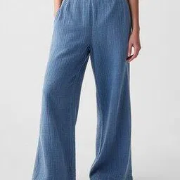 gap Women High-Rise Crinkle Gauze Wide-Leg Pants-picture-28