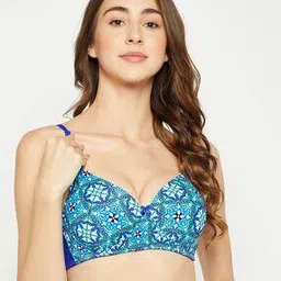 clovia Geometric Print T-Shirt Bra-picture-51