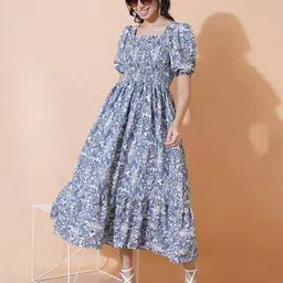 raiyani fashion Women Square-Neck Fit and Flare Dress-picture-12