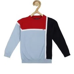 allen solly Colourblock Round-Neck Sweater-picture-14