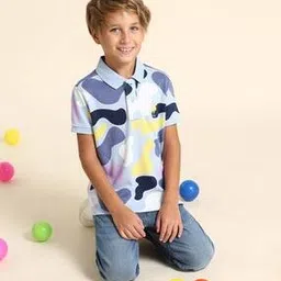 u.s. polo assn. Boys Printed Regular Fit Polo T-Shirt with Short Sleeves-picture-29