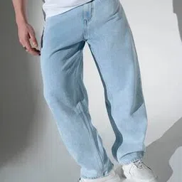 hubberholme Men Lightly Washed Straight Fit Jeans-picture-39