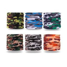 Pack of 6 Men Camouflage Bandanas-image-0