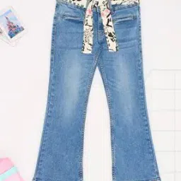 pantaloons junior Girl Washed Flared Jeans-picture-27