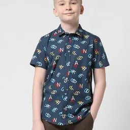 jack & jones Boys Typographic Print Slim Fit Shirt-picture-15