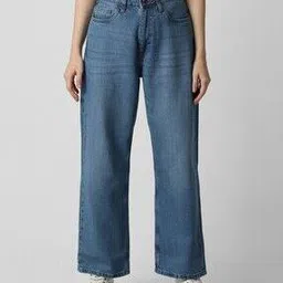 van heusen Women Lightly Washed Straight Jeans-picture-11