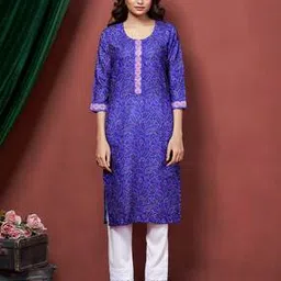 nyrika Women Floral Print Straight Kurti-picture-36