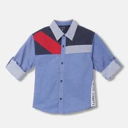 blue giraffe Colourblock Regular Fit Shirt-picture-13