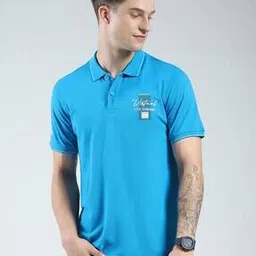 monte carlo  Men Collar Neck Polo Micro Print T-shirt-picture-13