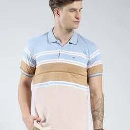 monte carlo  Men Collar Neck Polo Stripes T-shirt-picture-45