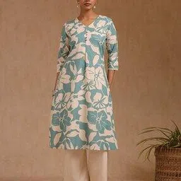 Women Floral Straight Kurta-image-9