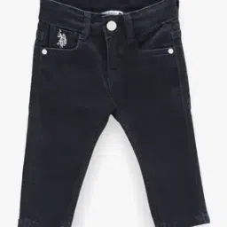 Girls Light-Wash Straight Fit Jeans-image-0