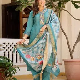 berrylicious Women Embroidery Straight Kurta Set-picture-35