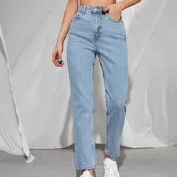 kotty Heavily Washed High-Rise Relaxed Fit Jeans-picture-45