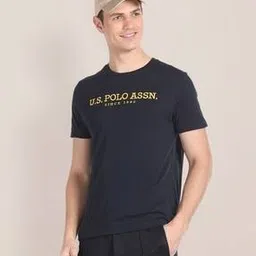 u.s. polo assn. Men Brand Embroidered Regular Fit Crew-Neck T-Shirt-picture-16