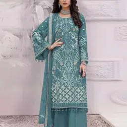 svaraa Women Floral Embroidered Semi-Stitched Dress Material-picture-46