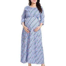 mamma's maternity Abstract Fit & Flare Dress-picture-43