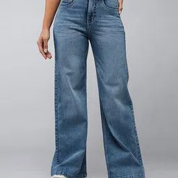 dolce crudo Women Wide Jeans with 5-Pocket Styling-picture-29