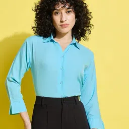 dimpy garments Women Regular Fit Spread-Collar Shirt image 1