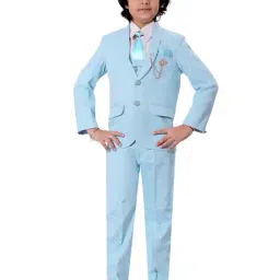pixie n prince Boy Coat Suit Set with Pant Shirt Waistcoat & Tie image 1