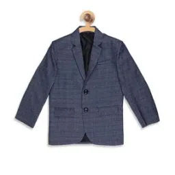 blue giraffe Textured Full Sleeves Blazer-picture-44