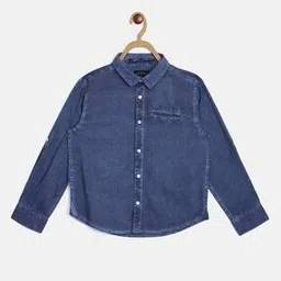 blue giraffe Shirt with Welt Pocket-picture-16