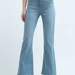 u.s. polo assn. Women Lightly Washed High-Rise Flared Jeans-picture-34