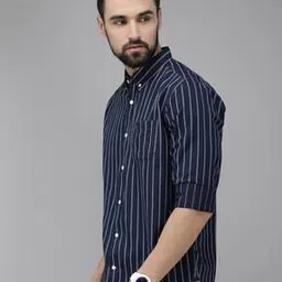 the bear house Men Striped Slim Fit Shirt-picture-18