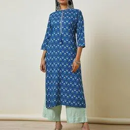 soch Women Floral Print Straight Kurta-picture-42