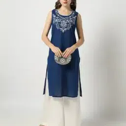 yousta Women Straight Kurta with Embroidered Yoke-picture-20