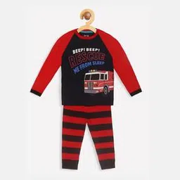 lazy shark Graphic Print Nightsuit Set-picture-22