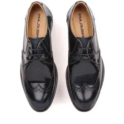 masabih Almond-Toe Derby Shoeswith Perforations image 1