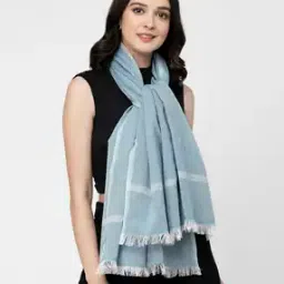 arrabi Striped Handwoven Cotton Stole-picture-33