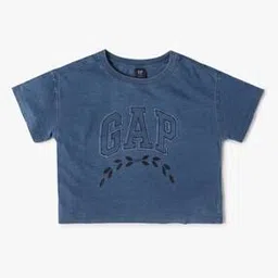 gap kids Foil Print Drop Shoulder Novelty Logo T-Shirt-picture-40