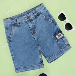 pantaloons junior Boy Regular Fit Flat-Front Shorts image 1